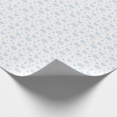 Blaue Wolken und Himmel Geschenkpapier (Ecke)