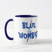 Blaue Wombat Keramik-Tasse Tasse (Links)