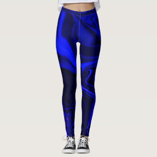 Blaue Wunden über dunkelblau Leggings