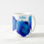 Blaue Wunsch-Tasse  Kaffeetasse (VorderseiteRechts)