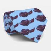 Blaue Würmer Krawatte (Gerollt)