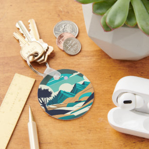 Blaue Wüste Schlüsselanhänger