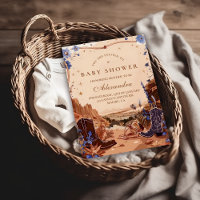 Blaue Wüsten-Western-Baby-Party