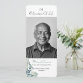 Blaue Yacht - Lebensfotokarte Einladung (Stehend Vorderseite)