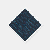 Blaue Yacht Muster Serviette (Ecke)