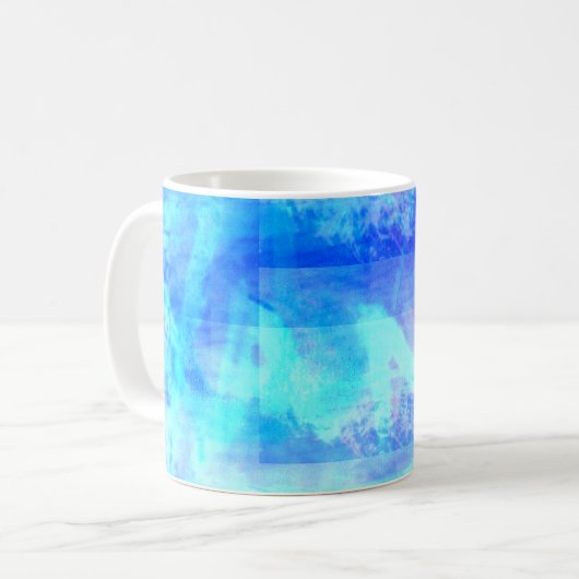 Blaue Yank-Kaffeetasse Kaffeetasse (Vorderseite Links)