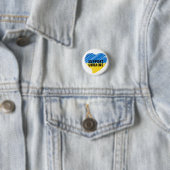 BLAUE & YELLOW UNTERSTÜTZUNG DER UKRAINE HERZ BUTTON (Beispiel)