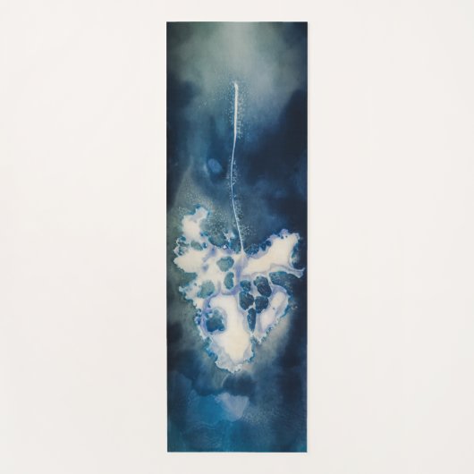 Blaue Yoga-Teppiche Yogamatte (Vorderseite)