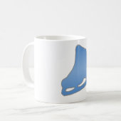 Blaue Zahl Skate Kaffeetasse (Vorderseite Links)