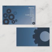 Blaue Zähne - Geschäft Visitenkarte (Vorne/Hinten)