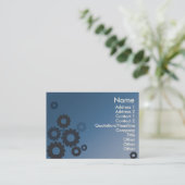 Blaue Zähne - mollig Visitenkarte (Stehend Vorderseite)