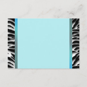 Blaue Zebra-RSVP-Antwort RSVP Karte
