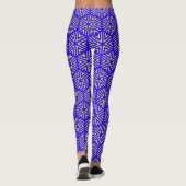 Blaue Zellen Leggings (Rückseite)