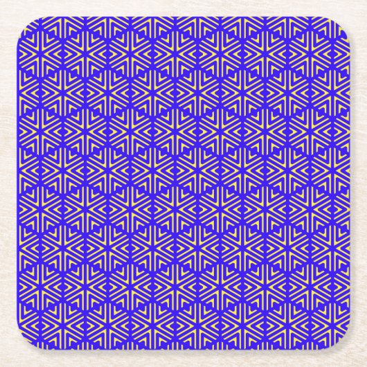 Blaue Zellen Rechteckiger Pappuntersetzer (Vorderseite)