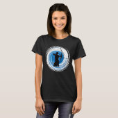 Blaue Zen-Bogenschützen T-Shirt (Vorne ganz)