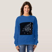 Blaue zerschlissene Sweatshirt (Vorne ganz)