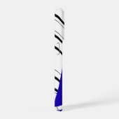 Blaue Zick-Zack-Muster iPhone-Hülle iPhone Hülle (Rechte Seite)