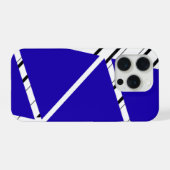 Blaue Zick-Zack-Muster iPhone-Hülle iPhone Hülle (Rückseite (Horizontal))
