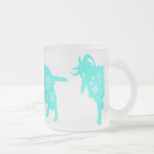 Blaue Ziege Jahr der Tasse der Ziegenschaf (Rechts)