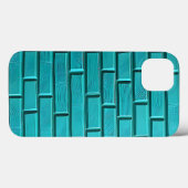 Blaue Ziegelwand iPhone-Hülle Cooles Design Case-Mate iPhone Hülle (Rückseite (Horizontal))