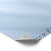 Blaue Zimmer Pin Up Poster (Ecke)