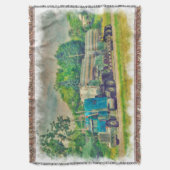 Blaue Zisterne LKW Highway Design Decke (Vorderseite Vertikal)