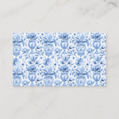 Blaue Zitrone Mittelmeerhochzeit rsvp QR Begleitkarte (Rückseite)