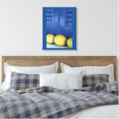 Blaue Zitronen Leinwanddruck (Insitu (Schlafzimmer))