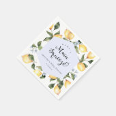 Blaue Zitronenmarmelade Hauptpresse Babydusche Ser Serviette (Ecke)