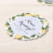 Blaue Zitronenmarmelade Hauptpresse Babydusche Untersetzer (angewinkelt)