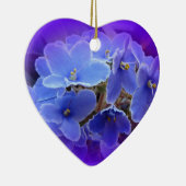 Blaue zu personifizieren Usambaraveilchen Keramik Ornament (Rechts)