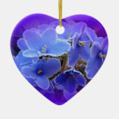 Blaue zu personifizieren Usambaraveilchen Keramik Ornament (Vorne)