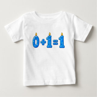Blaue Zuckerguss-Kerste zum ersten Geburtstag Baby T-shirt