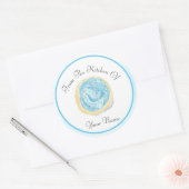 Blaue Zuckerrübe aus der Küche von Runder Aufkleber (Umschlag)