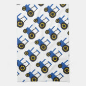 Blaue Zugmaschine Geschirrtuch (Vertikal)