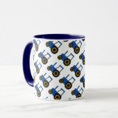 Blaue Zugmaschine Tasse (Vorderseite Links)