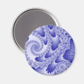 Blaue Zungen Magnet (Vorderseite/Rückseite)