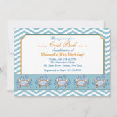 Blaue Zupacken-Parade-Einladung Einladung (Vorderseite)