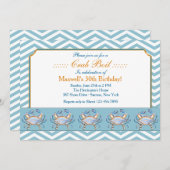 Blaue Zupacken-Parade-Einladung Einladung (Vorne/Hinten)