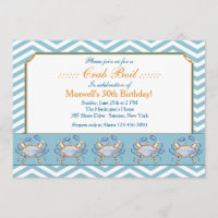 Blaue Zupacken-Parade-Einladung