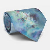 Blaue Zusammenfassung Krawatte (Gerollt)