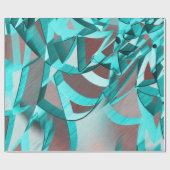 Blaue Zyanenstreifen auf braunem Hintergrund Geschenkpapier (Flach)