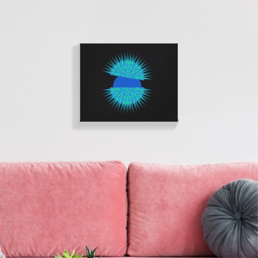 Blaueier Leinwanddruck (Insitu (Wohnzimmer))