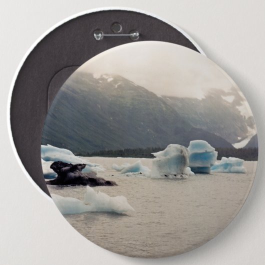 Blaueis Button (Vorne & Hinten)