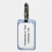 Blaueis Gepäckanhänger (Rückseite vertikal)