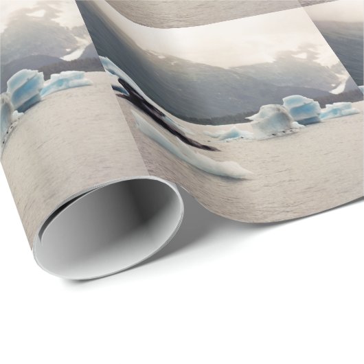 Blaueis Geschenkpapier (Rolleneckpunkt)