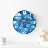 Blaueis Große Wanduhr (Zuhause)
