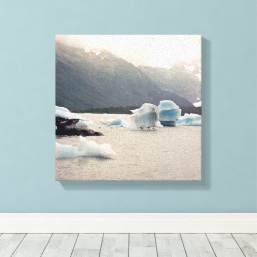 Blaueis Leinwanddruck (Insitu (Holzboden))