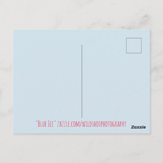 Blaueis Postkarte (Rückseite)
