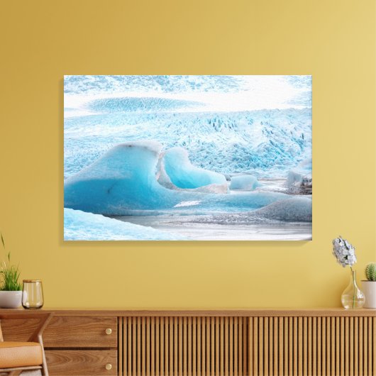 Blaueisformationen, horizontal leinwanddruck (Insitu (Wohnzimmer))